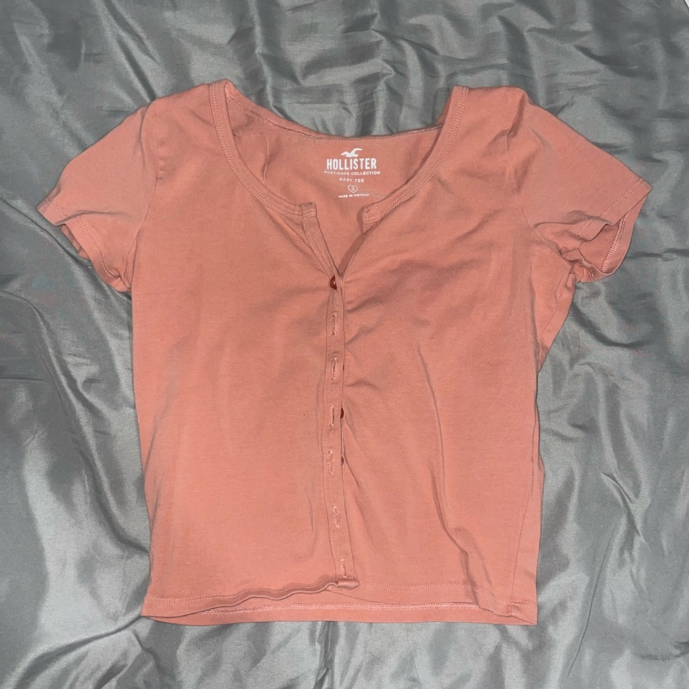 Peach Hollister Baby Tee